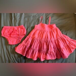 Banana Republic Baby Red Linen Dress